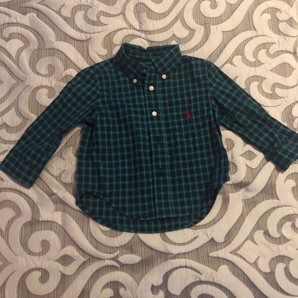 Ralph Lauren Polo long sleeve shirt 12 months